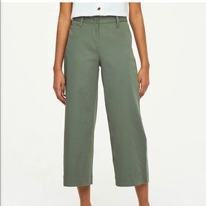 Loft outlet wide leg crop pants